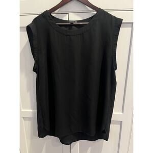 J. Crew women’s sleeveless top Sz. 00 black sheer NWT